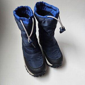 Geox Winter Kids Boys Toddler 9T Blue Snow Boots Waterproof Insulated